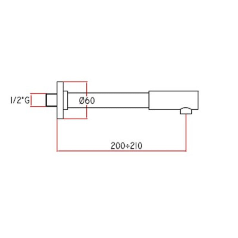 Adjustable Bath Spout - Linea Series - 54122 - Waiheke Bathrooms