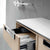 Bathroom Wall Unit, Natural Wood & Chrome, 2 Drawers - 81122.03 - Waiheke Bathrooms