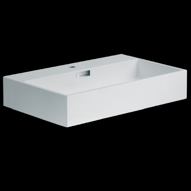 Ceramic Square Basin, 70cm - 53710 - Waiheke Bathrooms