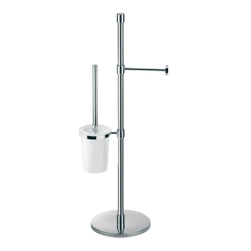 Combination Toilet Brush and Roll Holder - Floor - 51259 - 5226 - 5227 - Waiheke Bathrooms