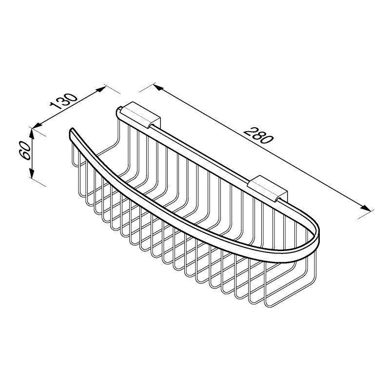 Deep Shower Basket - Wing Series - 2502 - Waiheke Bathrooms