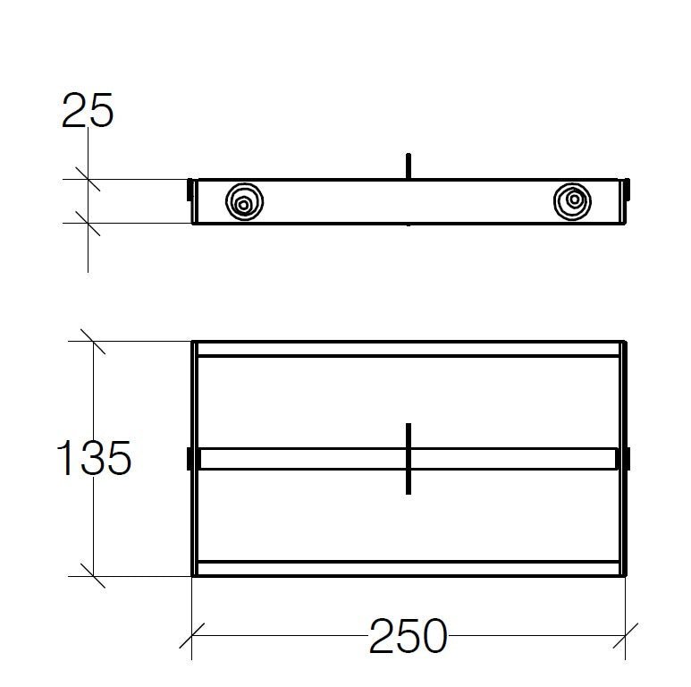 Double Toilet Roll Holder - Skuara Series - 52807.29 - Waiheke Bathrooms