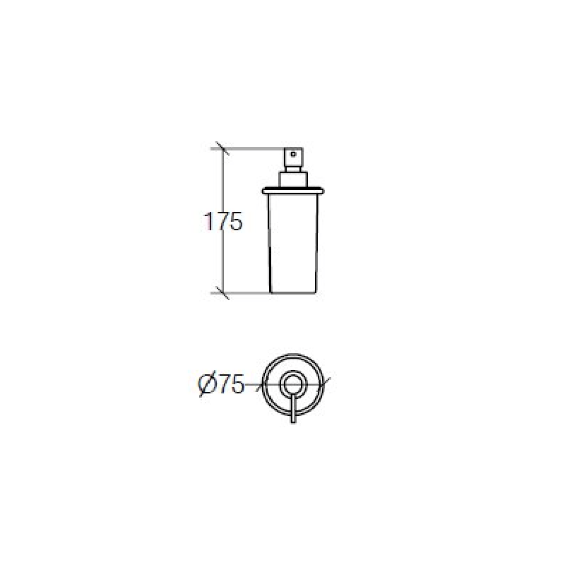 Glass Soap Dispenser - 55006transp - Waiheke Bathrooms