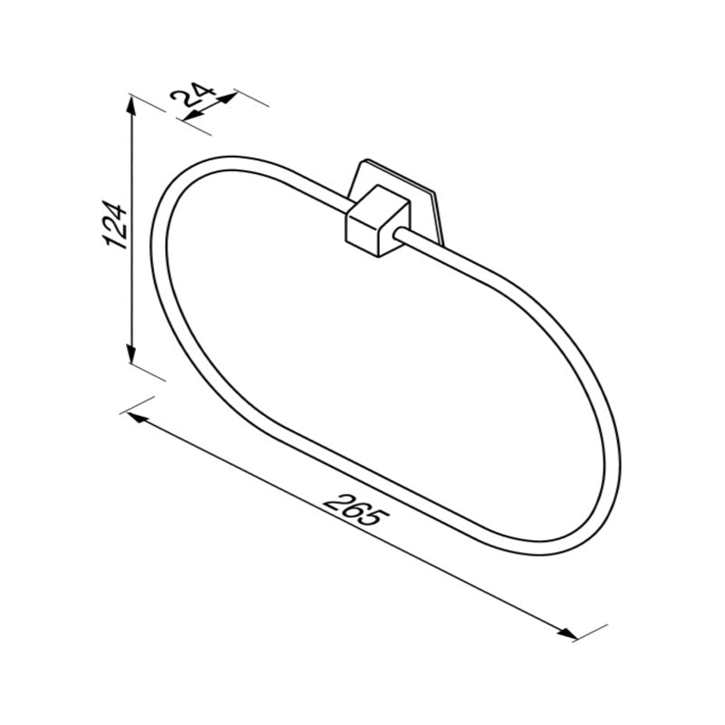 Large Towel Ring - Hotel Series - 5351 - Waiheke Bathrooms