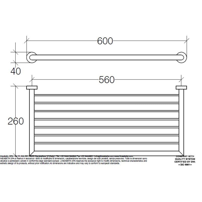 Large Towel Shelf - Baketo Series - 5216 - Waiheke Bathrooms