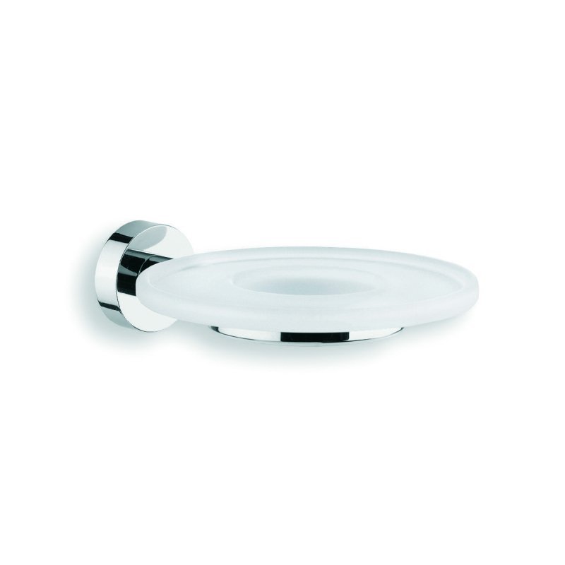 Satin Glass Soap Dish and Holder - Baketo Series - 5202satin - Waiheke Bathrooms