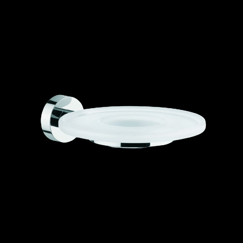 Satin Glass Soap Dish and Holder - Baketo Series - 5202satin - Waiheke Bathrooms