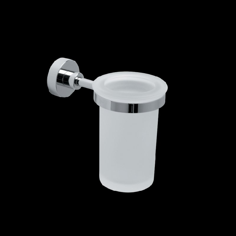 Satin Glass Tumbler and Holder - Baketo Series - 5201satin - Waiheke Bathrooms