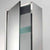 Stainless Steel Bathroom Cabinet, Glass Door, 60x25cm - 51571.29.81 - Waiheke Bathrooms