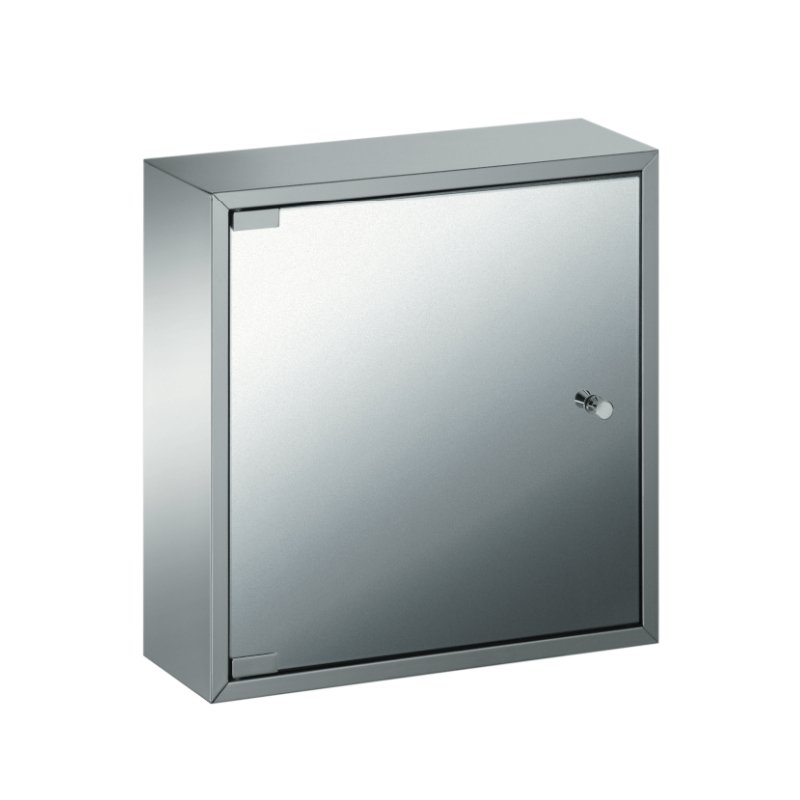 Stainless Steel Bathroom Cabinet, Mirror Door, 40x40cm - 51570.29.79 - Waiheke Bathrooms