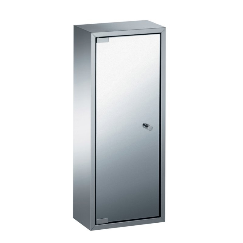 Stainless Steel Bathroom Cabinet, Mirror Door, 60x25cm - 51571.29.79 - Waiheke Bathrooms