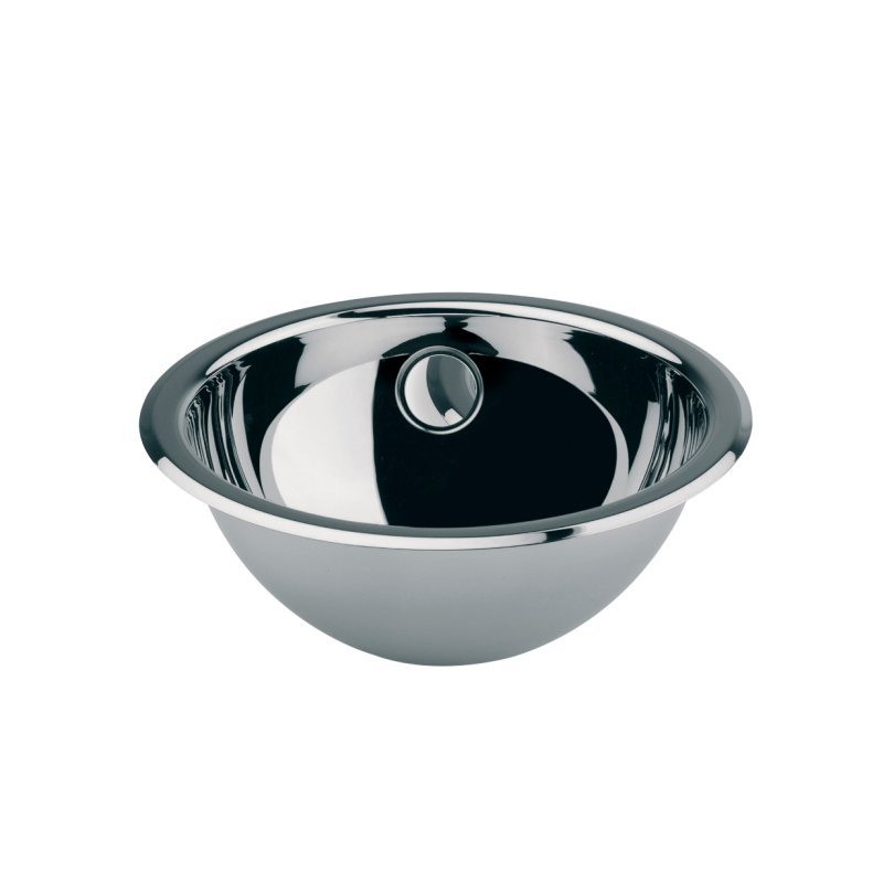 Stainless Steel Drop - in Basin, Flat Edge, Ø 280mm - 53583 - Waiheke Bathrooms