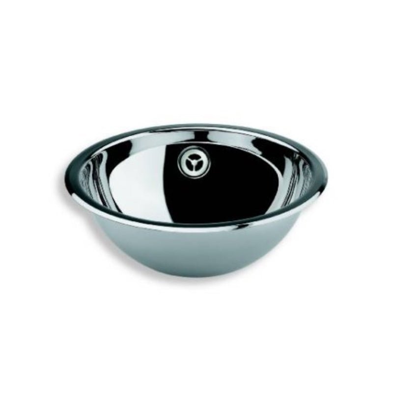 Stainless Steel Drop - in Basin, Round Edge, Ø 315mm - 53592 - Waiheke Bathrooms