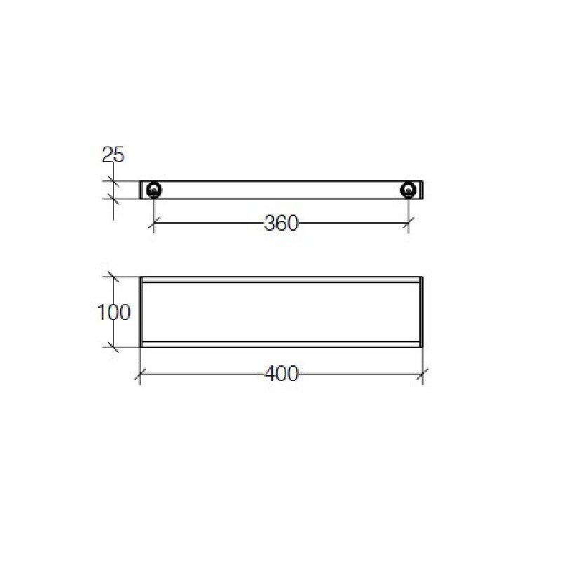 Towel Rail 40cm - Skuara Series - 52814 - Waiheke Bathrooms