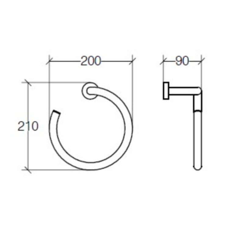 Towel Ring - Baketo Series - 5209 - Waiheke Bathrooms