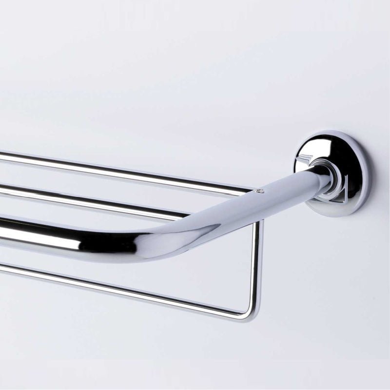 Towel Shelf with Rail - Hotel Series - 5352 - Waiheke Bathrooms