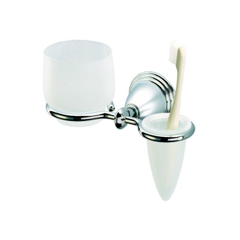 Tumbler + Toothbrush Holder - Villa Style - 9022 - Waiheke Bathrooms