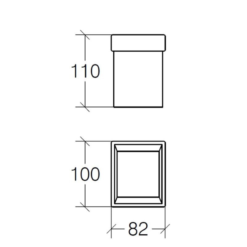 Tumbler with Wall Bracket - Skuara Series - 52801/52808 - Waiheke Bathrooms